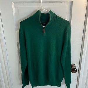 J Crew men’s cotton/cashmere blend quarter zip size medium